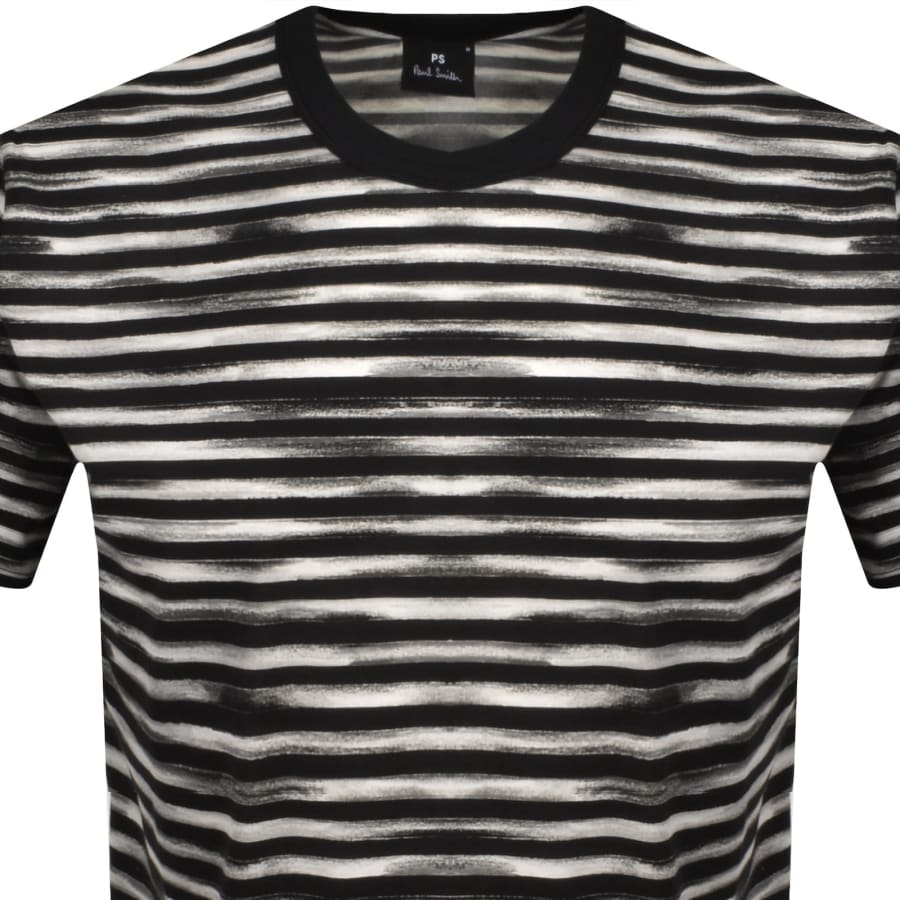 Image number 2 for Paul Smith Stripe T Shirt Black
