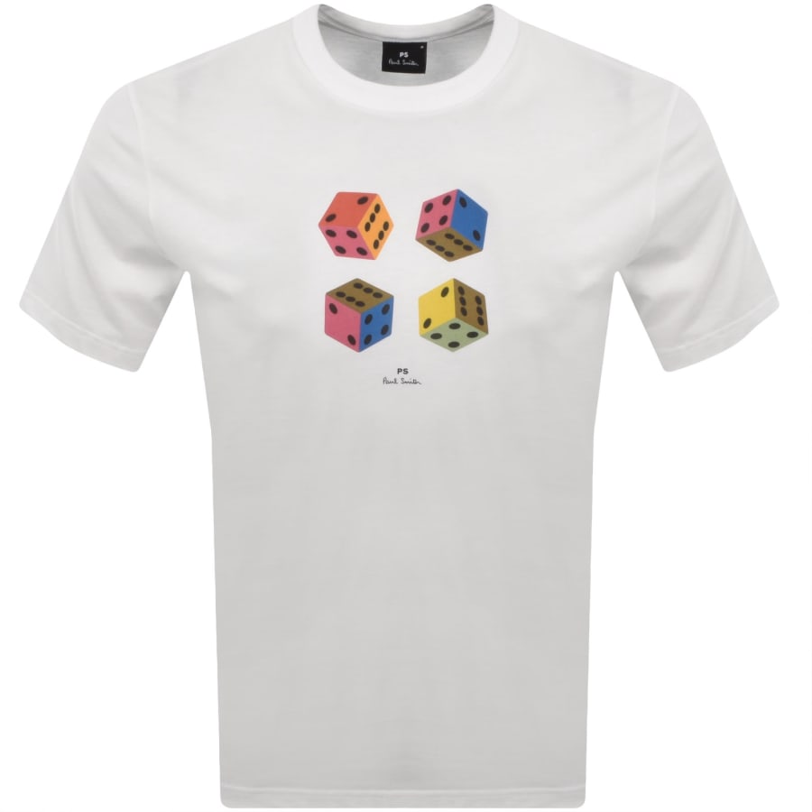 Image number 1 for Paul Smith Dice T Shirt White