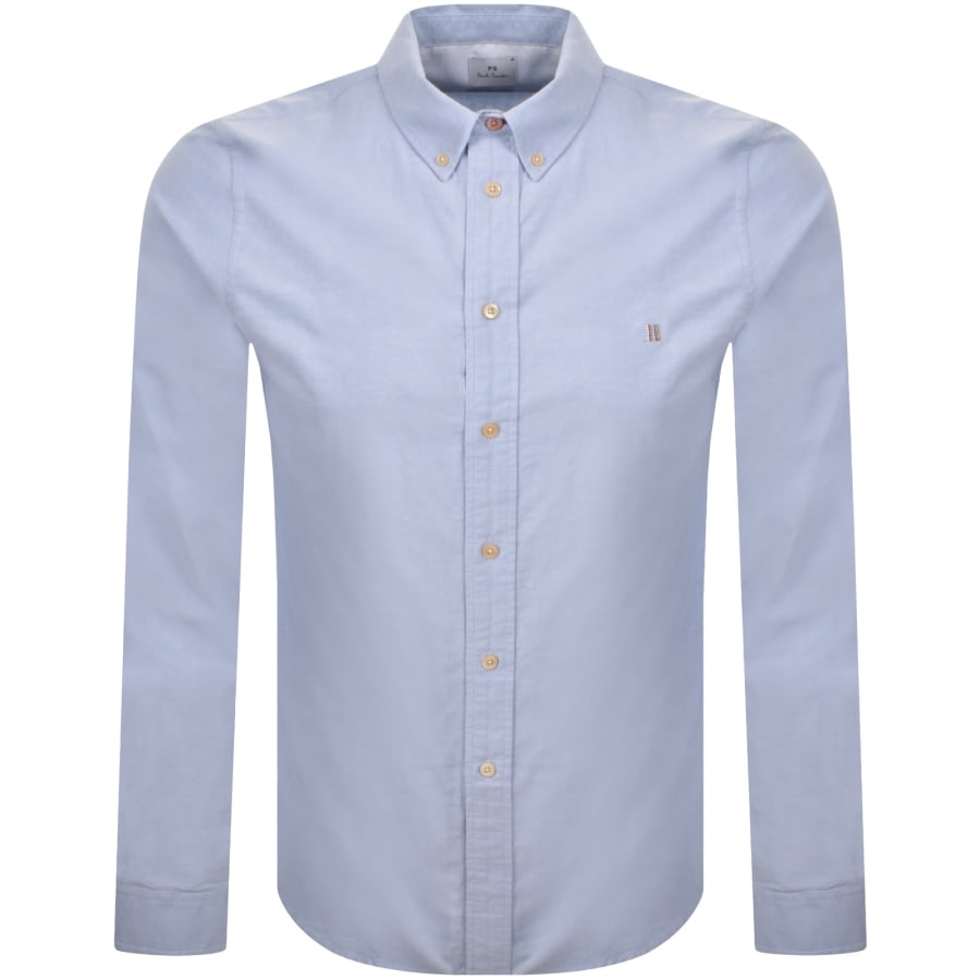 Image number 1 for Paul Smith Tailored Fit Long Sleeve Shirt Blue