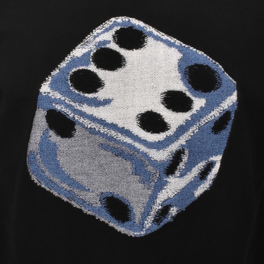 Image number 3 for Paul Smith Dice Wool Jumper Black