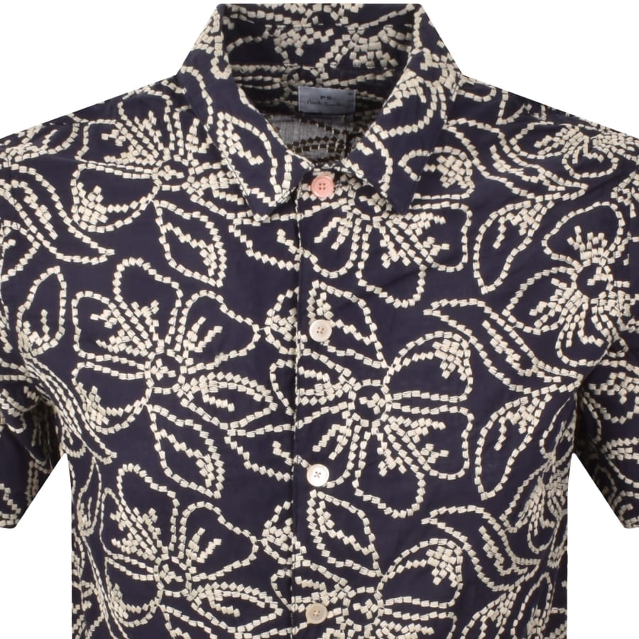Image number 2 for Paul Smith Short Sleeve Shirt Navy