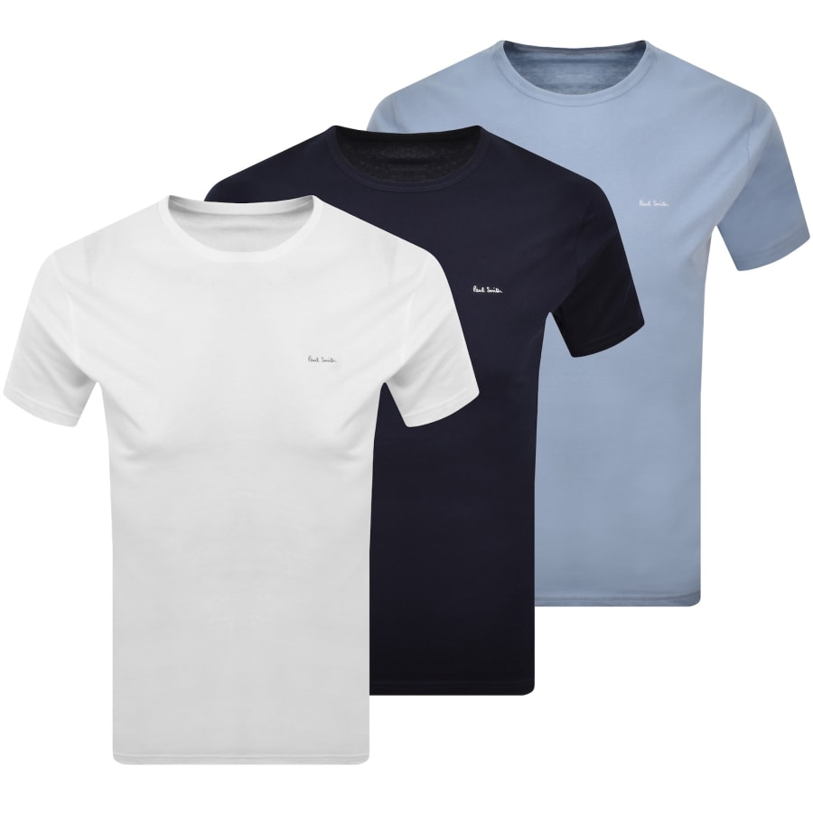 Image number 1 for Paul Smith 3 Pack T Shirts Blue