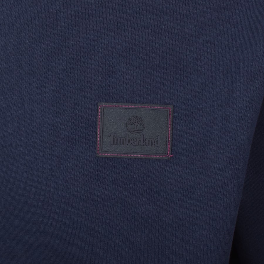 Image number 3 for Timberland Silicone Badge Sweatshirt Navy