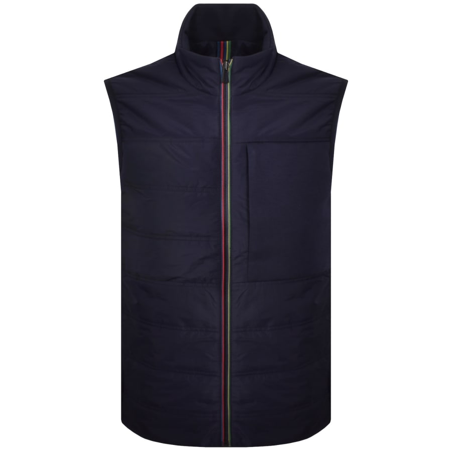 Image number 1 for Paul Smith Mix Media Gilet Navy