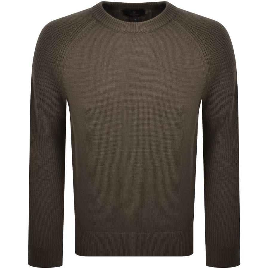 Image number 2 for Belstaff Aspect Knit Jumper Brown