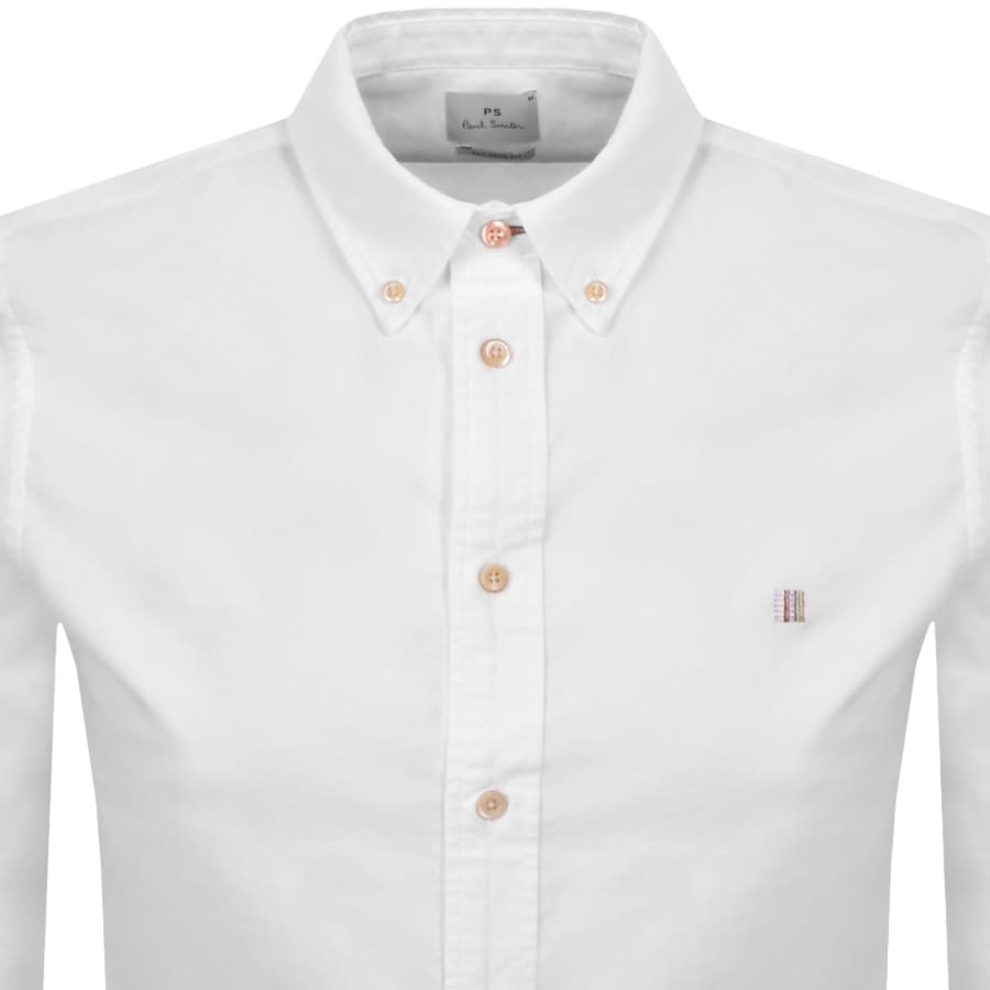 Image number 2 for Paul Smith Tailored Fit Long Sleeve Shirt White