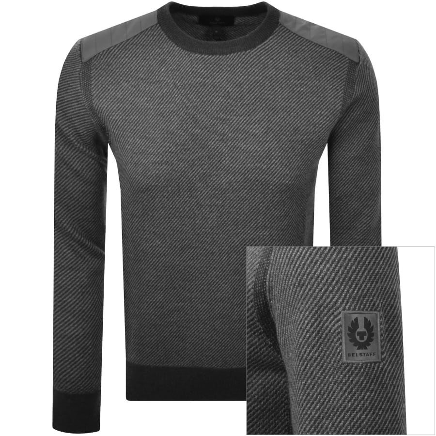 Image number 1 for Belstaff Kerrigan Crewneck Jumper Grey