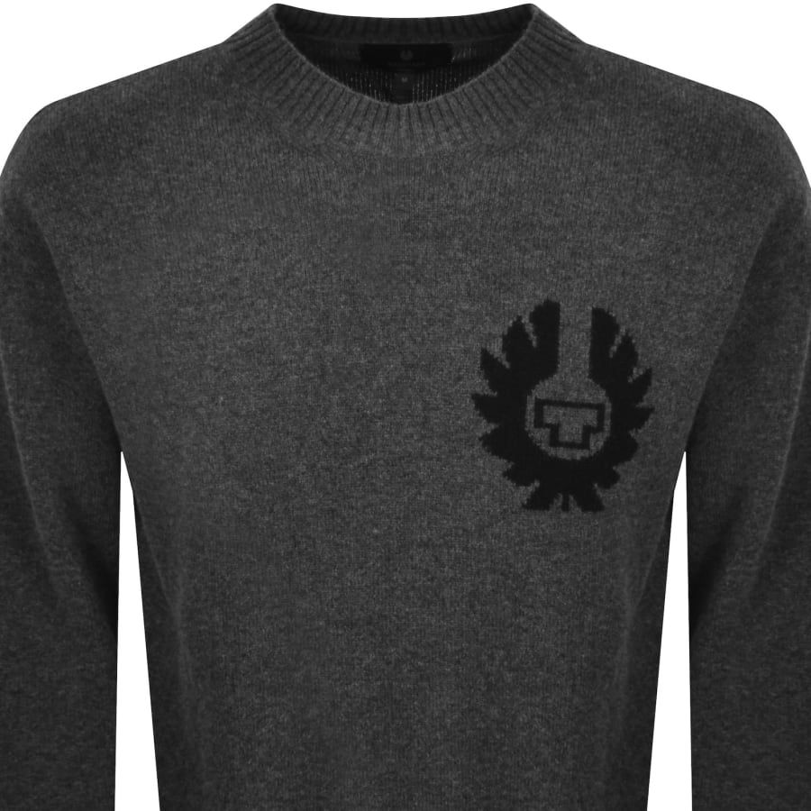 Image number 2 for Belstaff Competition Jumper Charcoal