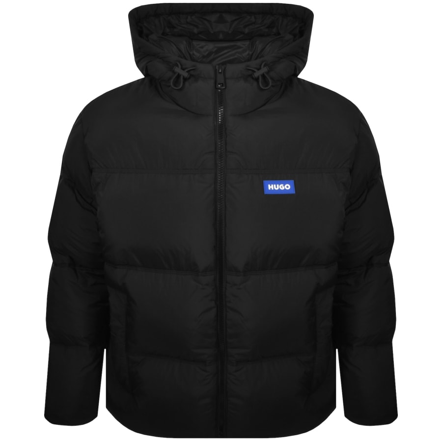 Image number 1 for HUGO Blue Bodo Puffer Jacket Black
