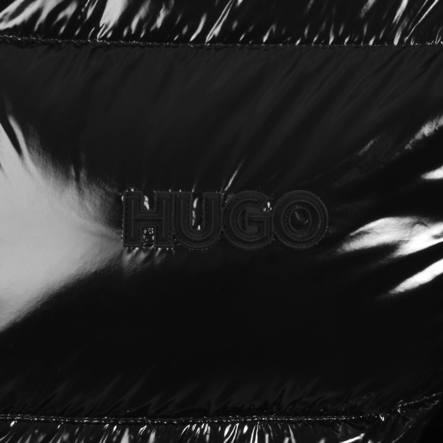 Image number 3 for HUGO Balto Gloss Puffer Jacket Black