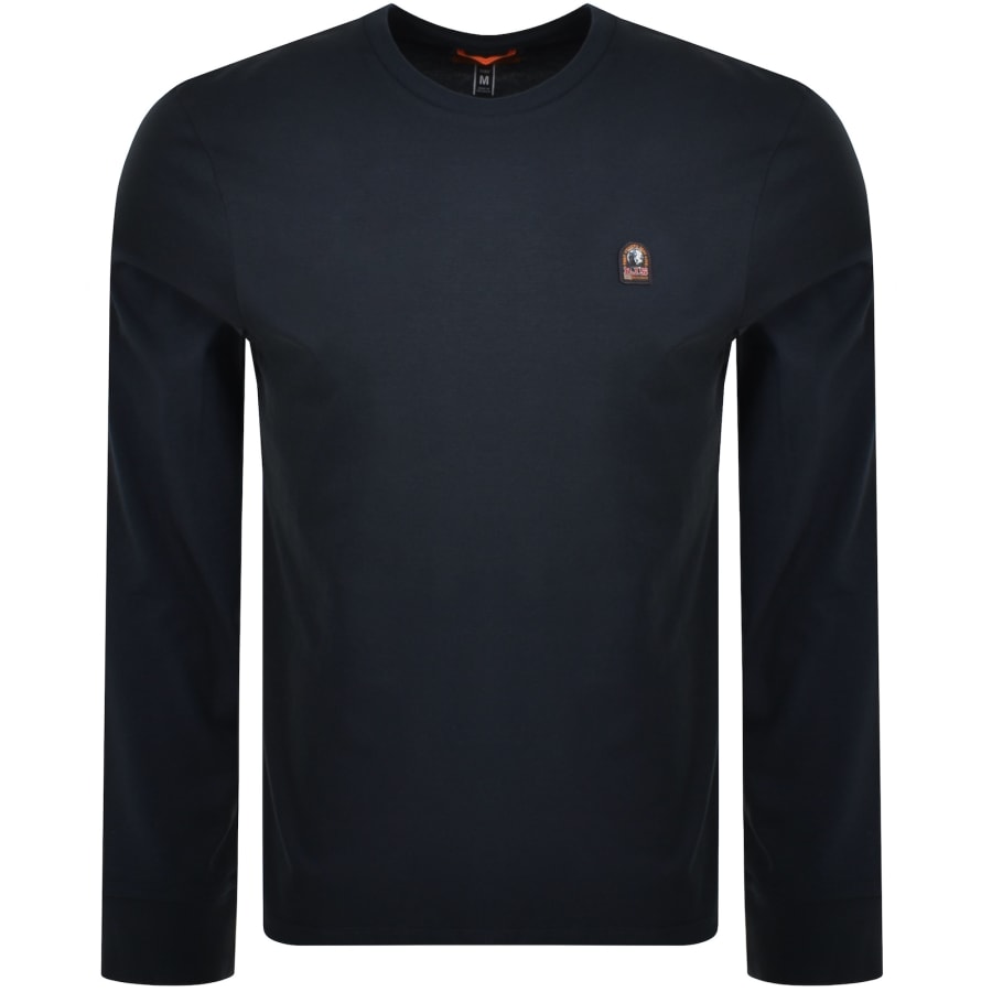 Image number 2 for Parajumpers KIP Long Sleeve T Shirt Blue Navy