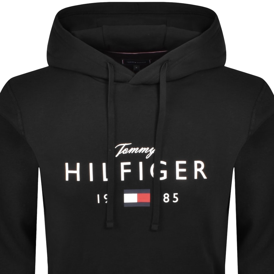 Image number 2 for Tommy Hilfiger Brand Love Hoodie Black