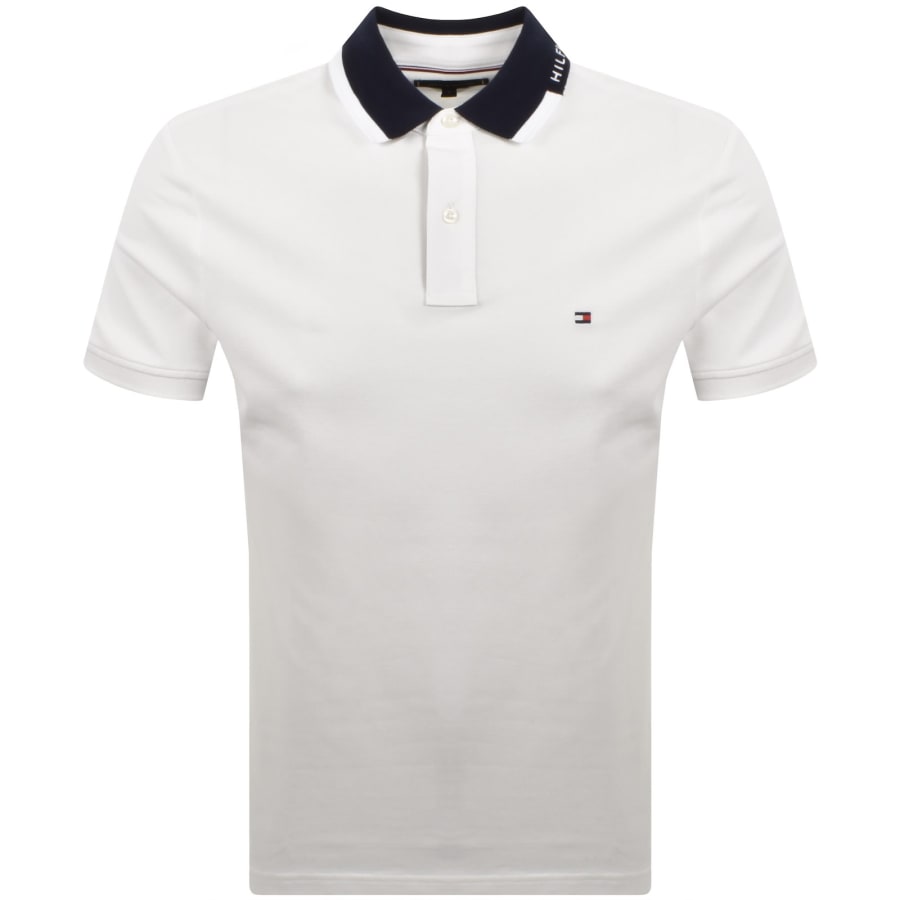 Image number 1 for Tommy Hilfiger Grafic Collar Polo T Shirt White