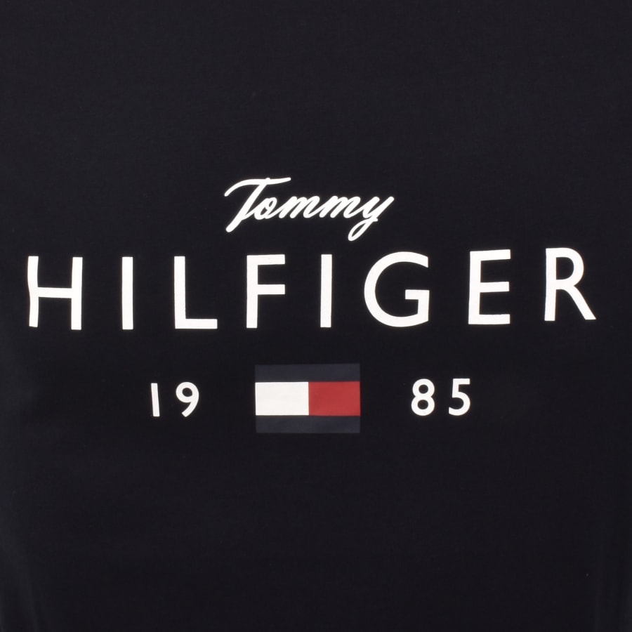 Image number 3 for Tommy Hilfiger Logo Brand Love T Shirt Navy