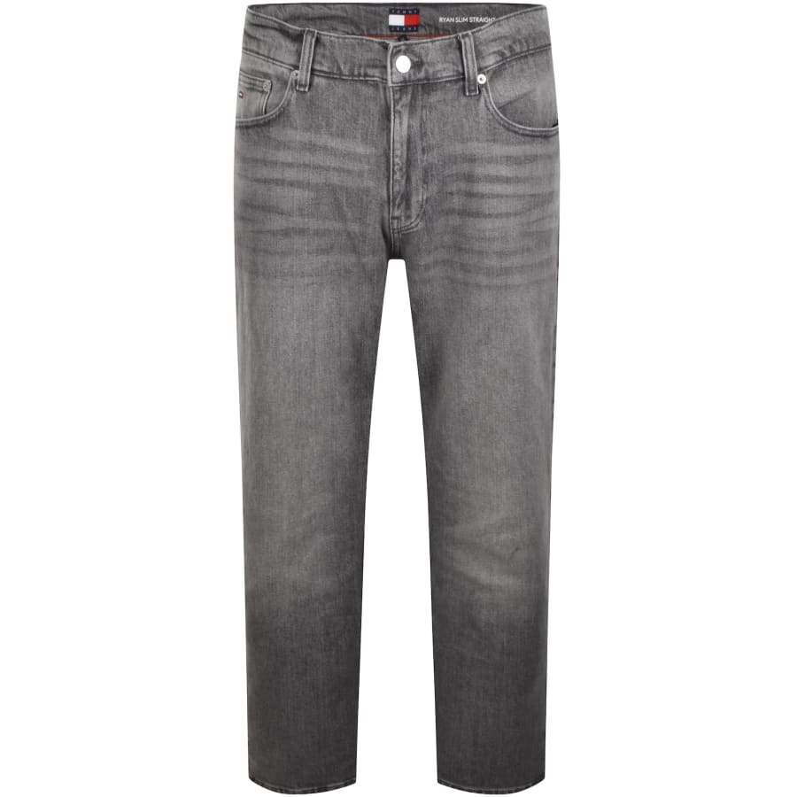 Image number 2 for Tommy Jeans Ryan Slim Fit Straight Jeans Grey