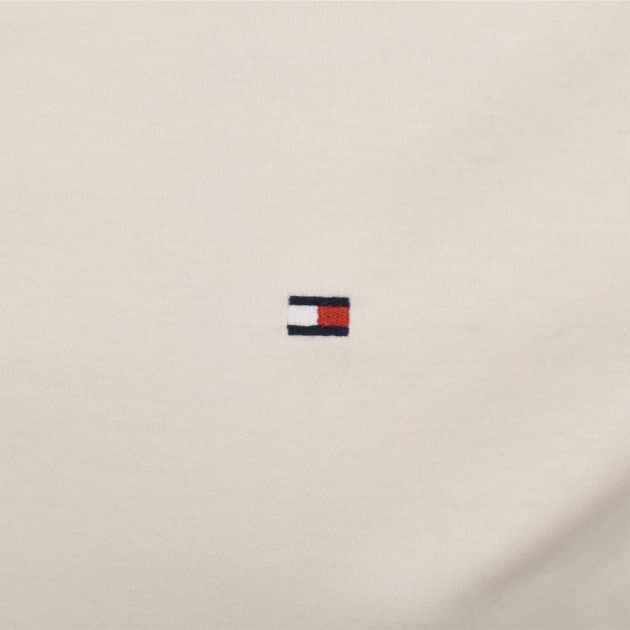 Image number 3 for Tommy Hilfiger Long Sleeve Polo T Shirt Cream