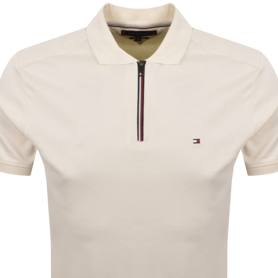 Image number 2 for Tommy Hilfiger Polo T Shirt Cream