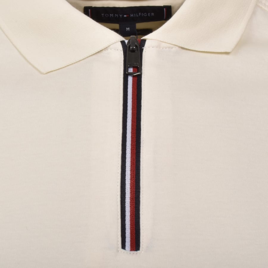 Image number 4 for Tommy Hilfiger Polo T Shirt Cream