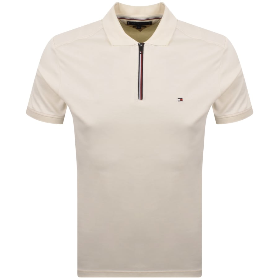 Image number 1 for Tommy Hilfiger Polo T Shirt Cream