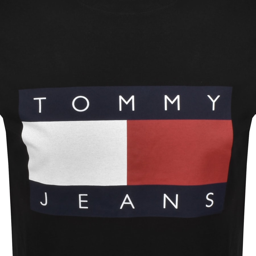 Image number 3 for Tommy Jeans Big Flag T Shirt Black