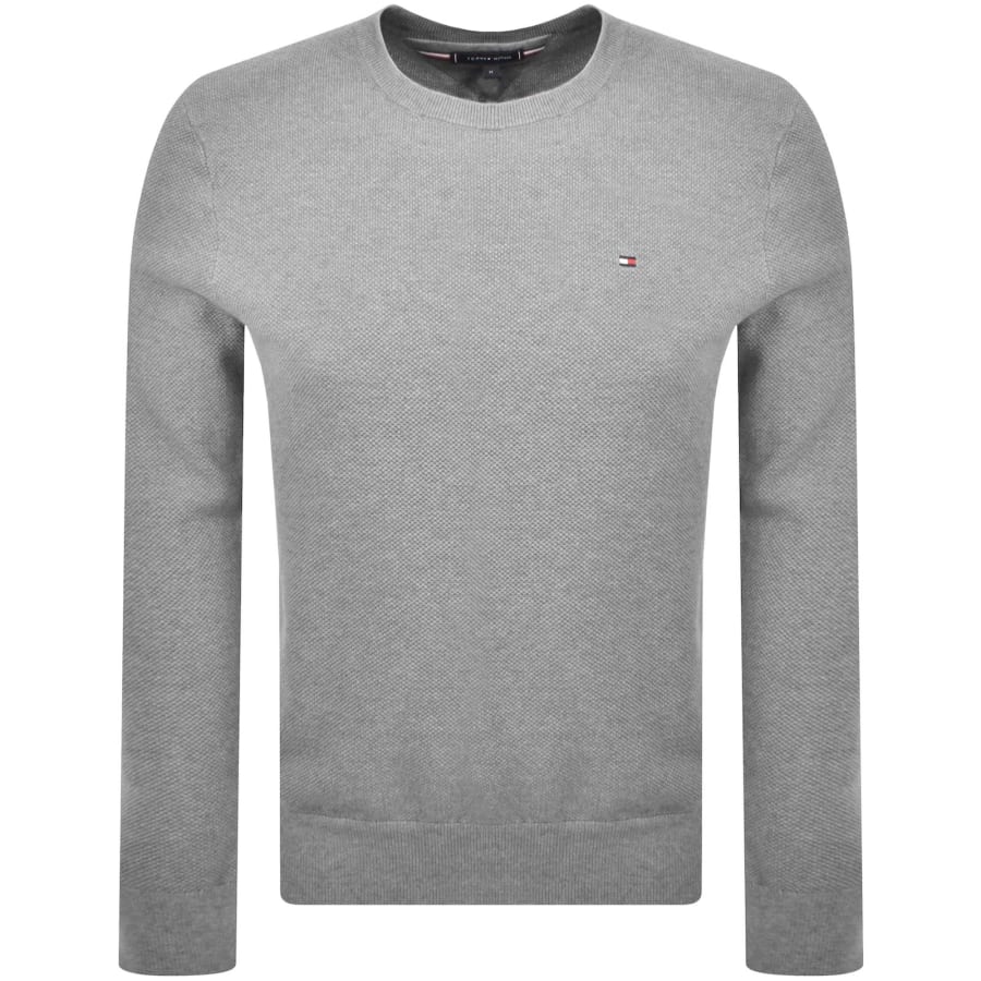 Image number 1 for Tommy Hilfiger Essential Structure Jumper Grey