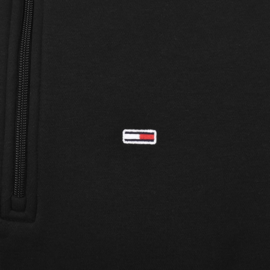 Image number 3 for Tommy Jeans Quarter Zip Sweatshirt Black
