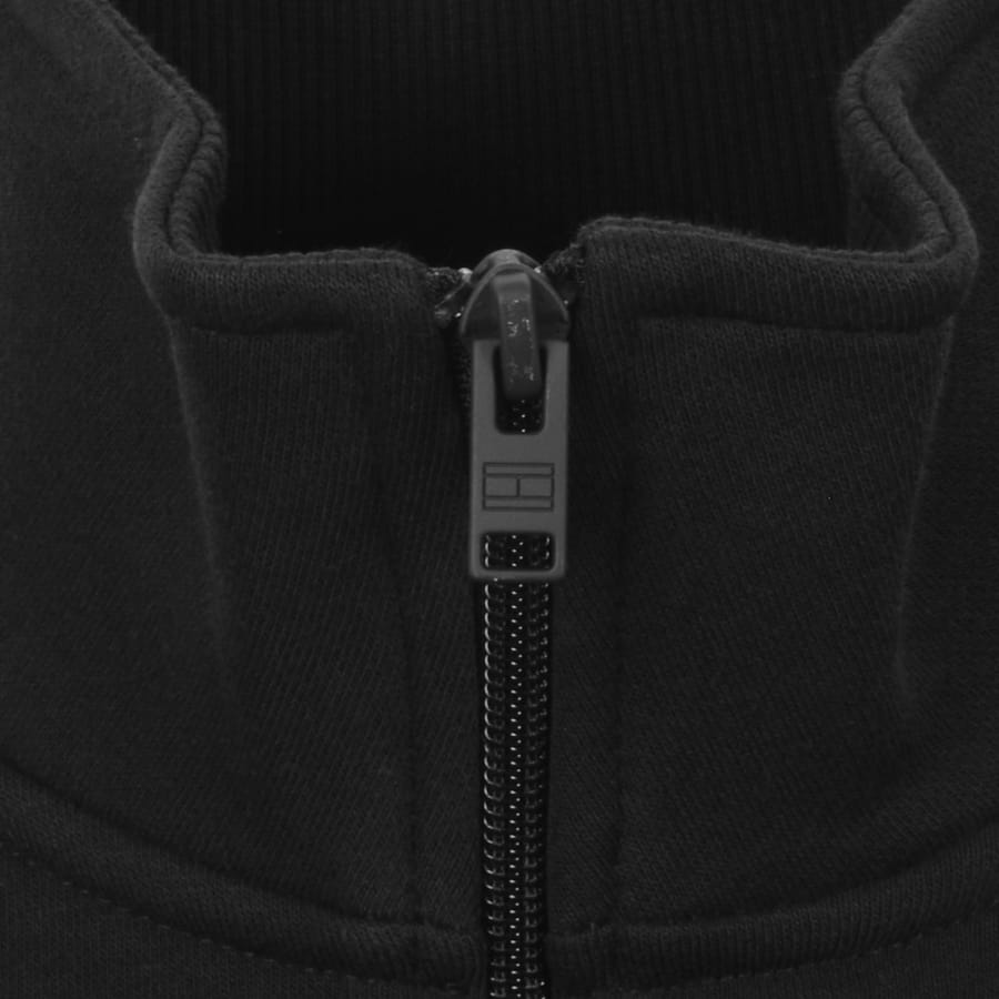 Image number 4 for Tommy Jeans Quarter Zip Sweatshirt Black