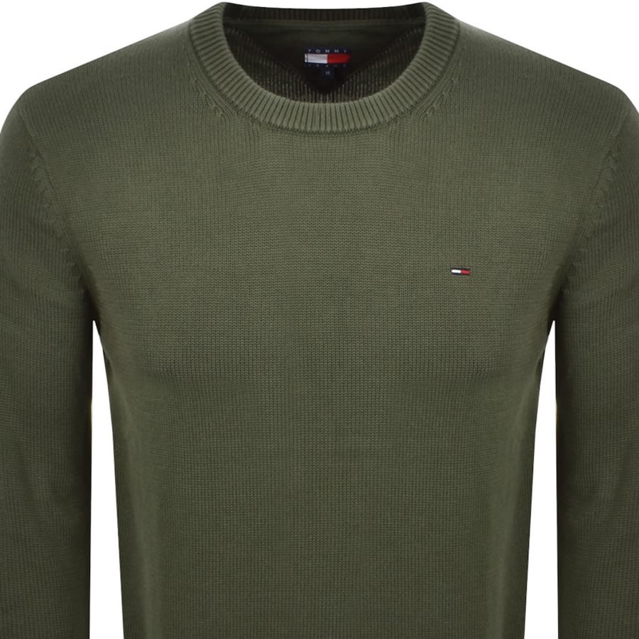 Image number 2 for Tommy Jeans Flag Slim Fit Sweatshirt Green