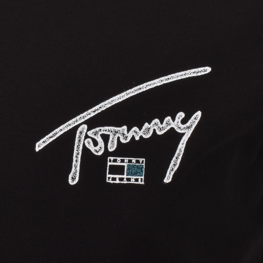 Image number 4 for Tommy Jeans Signature Backprint T Shirt Black