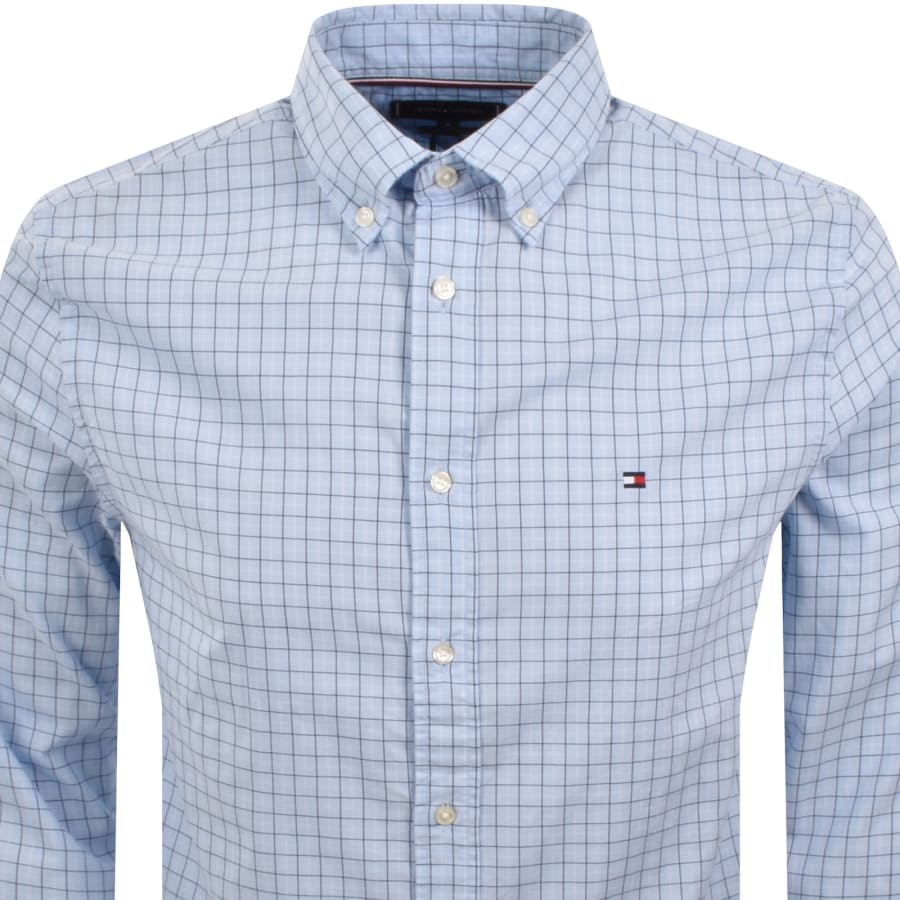 Image number 2 for Tommy Hilfiger Core Tattersal Check Shirt Blue
