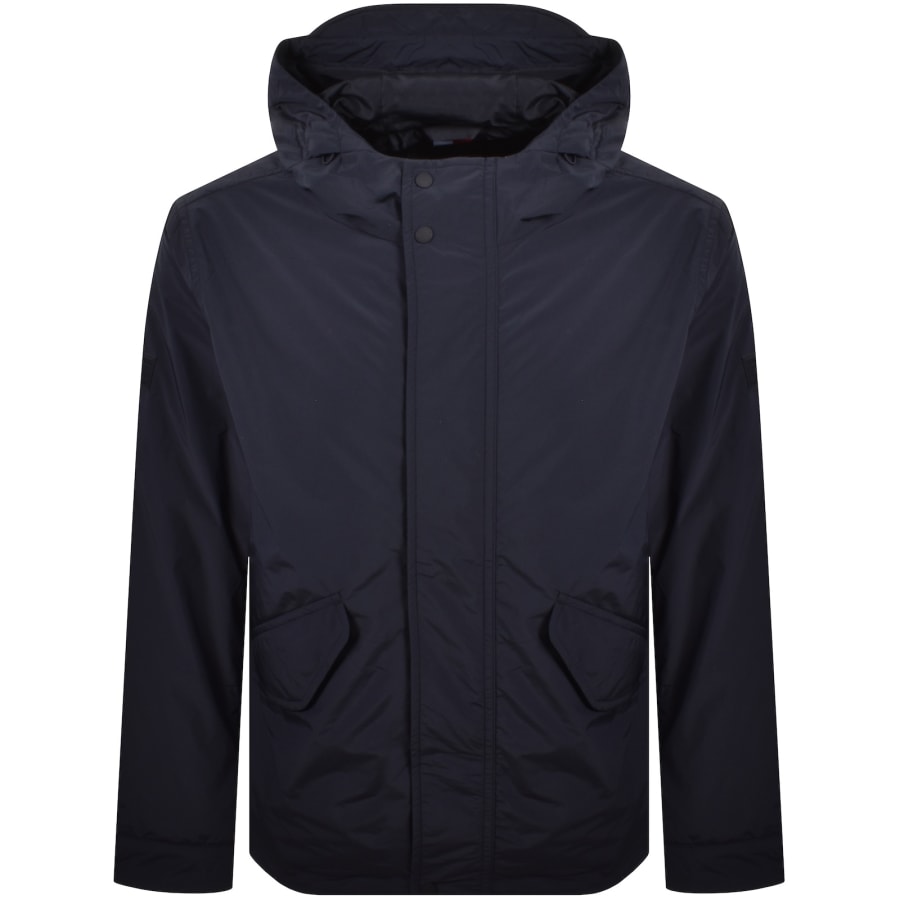 Image number 2 for Tommy Hilfiger Packable Hooded Jacket Navy