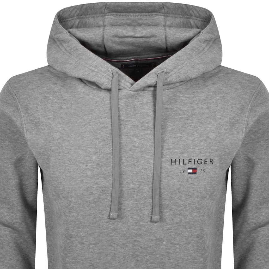 Image number 2 for Tommy Hilfiger Brand Love Hoodie Grey