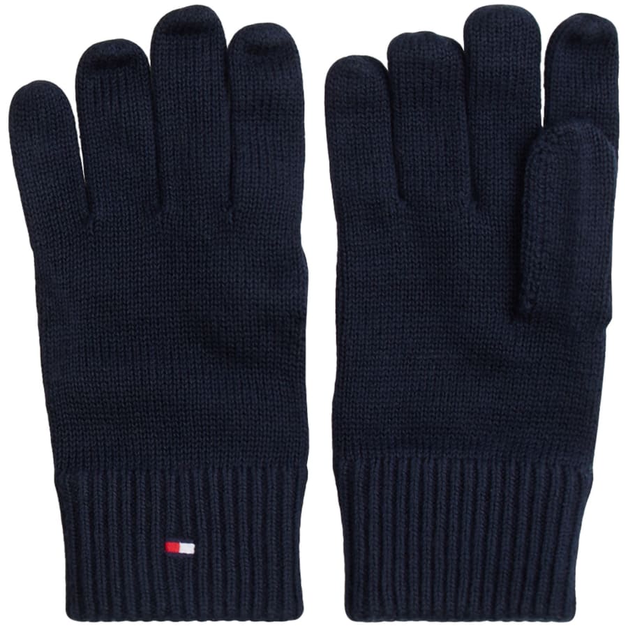 Image number 3 for Tommy Hilfiger Beanie And Gloves Gift Set Blue