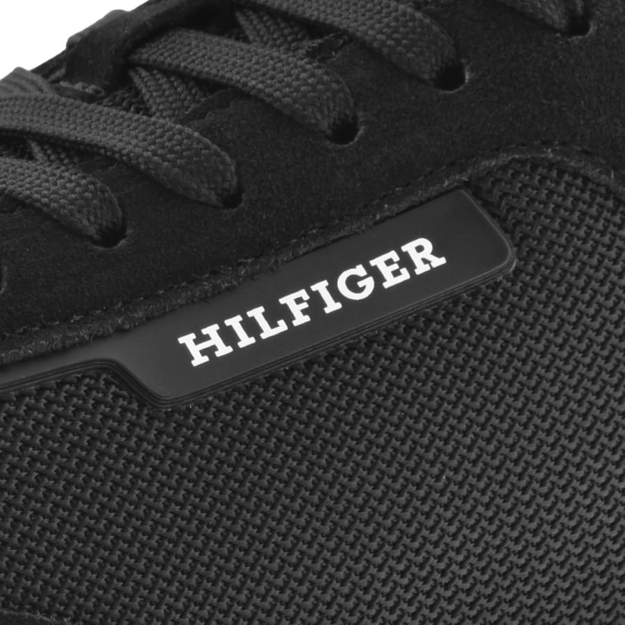 Image number 4 for Tommy Hilfiger Retro Runner Trainers Black