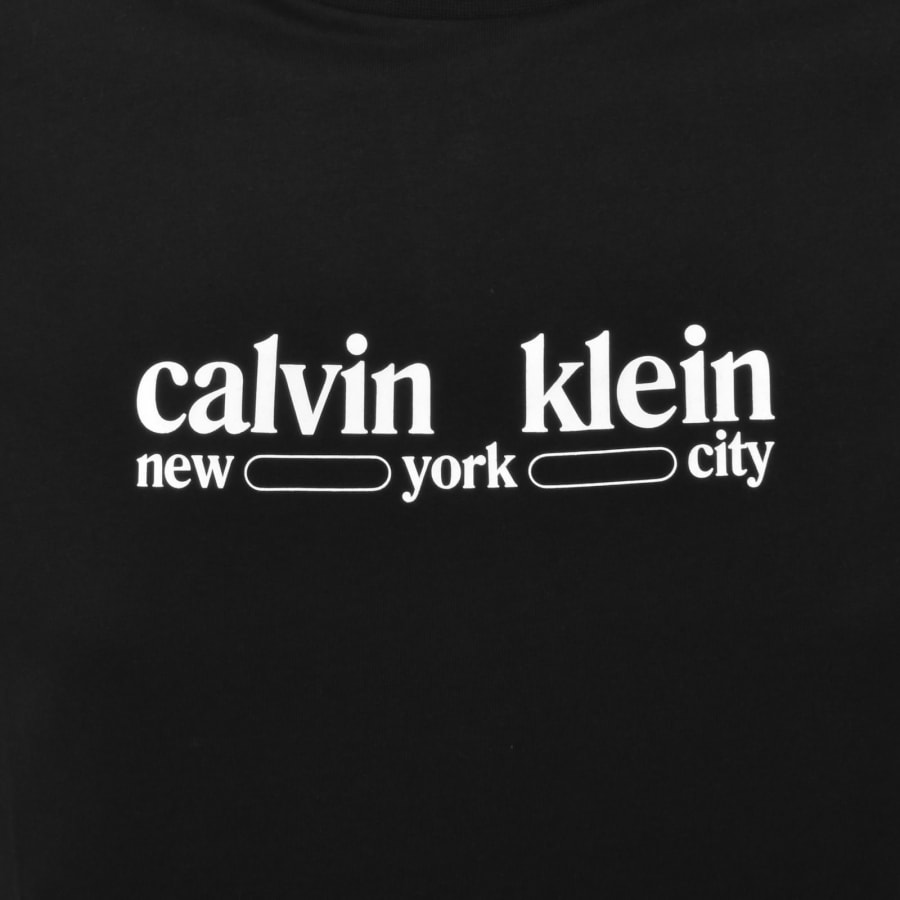Image number 3 for Calvin Klein Jeans Graphic T Shirt Black