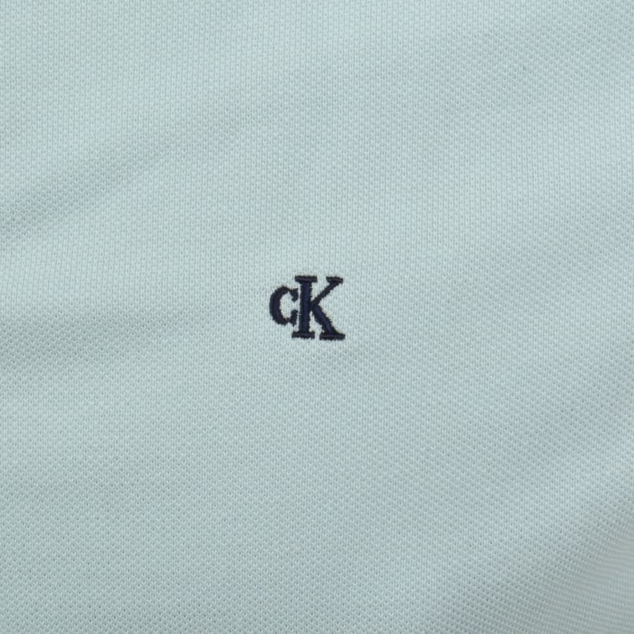 Image number 3 for Calvin Klein Jeans Tipped Polo Misty Blue