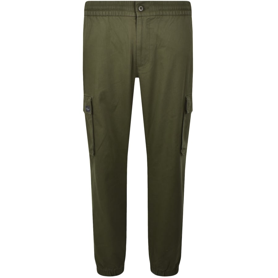Image number 2 for Calvin Klein Jeans Skinny Fit Cargo Trousers Green