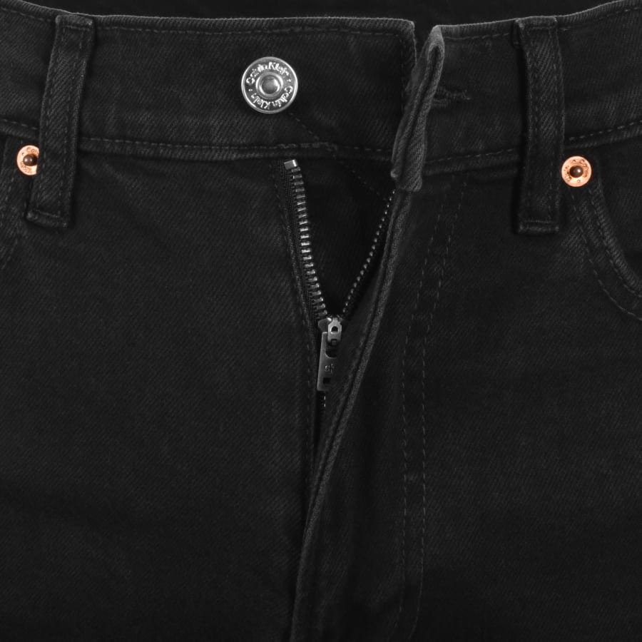 Image number 5 for Calvin Klein Jeans Slim Straight Jeans Black