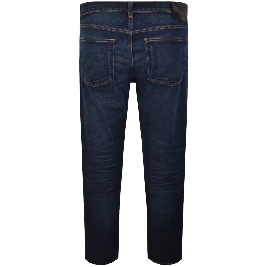 Image number 3 for Calvin Klein Slim Straight Jeans Blue
