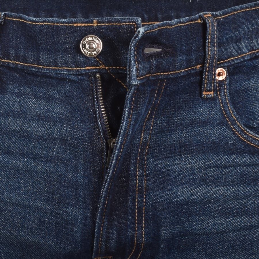 Image number 5 for Calvin Klein Jeans Slim Straight Jeans Blue