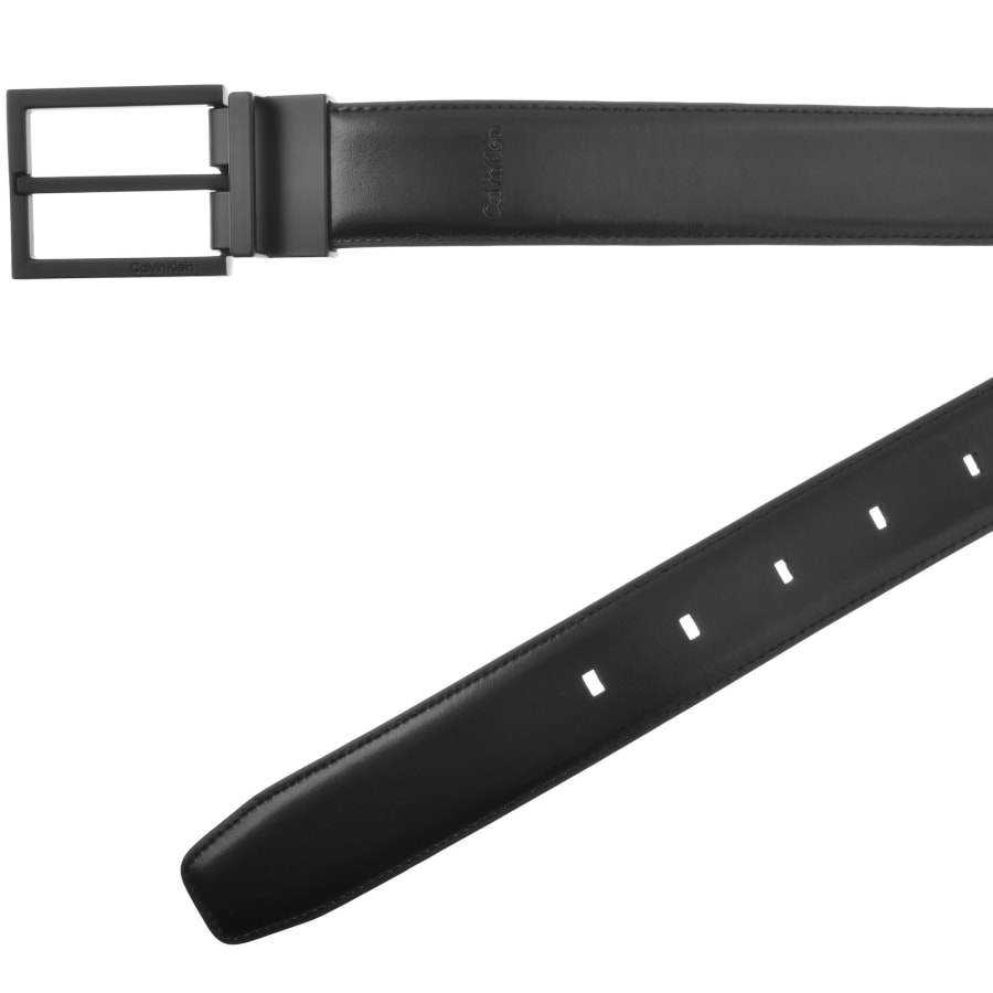 Image number 2 for Calvin Klein Square Buckle Belt Black
