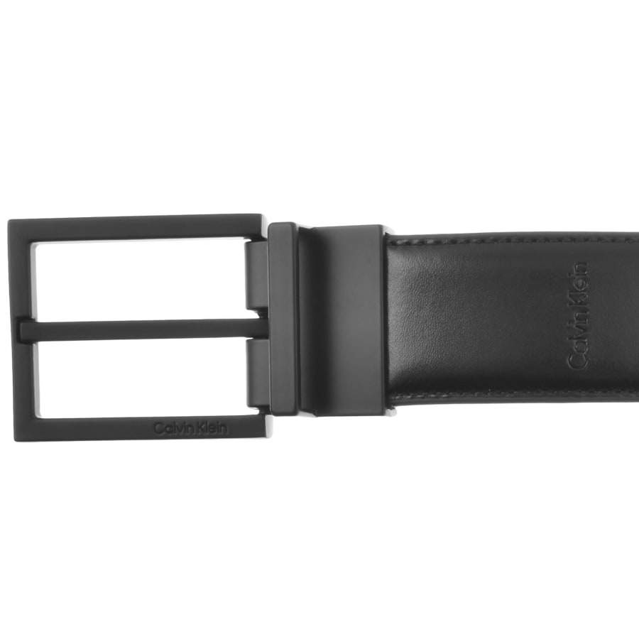 Image number 3 for Calvin Klein Square Buckle Belt Black