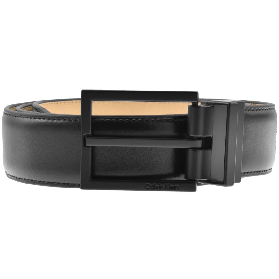 Image number 1 for Calvin Klein Square Buckle Belt Black