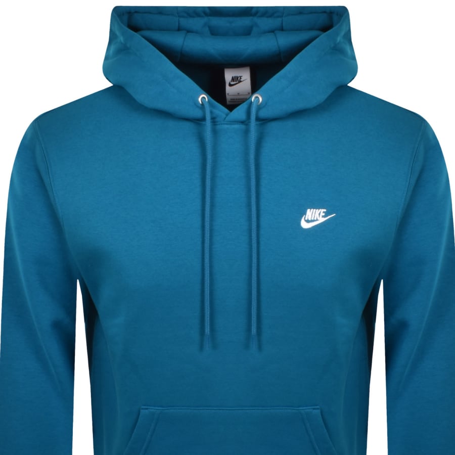 Image number 2 for Nike Club Hoodie Abyss Blue