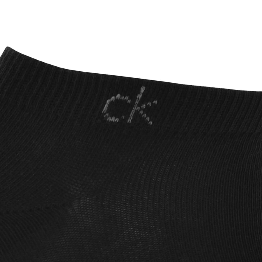 Image number 3 for Calvin Klein 6 Pack Trainer Socks Black