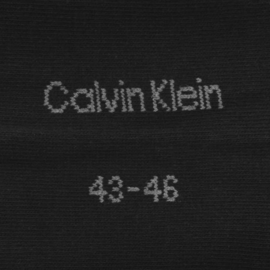 Image number 4 for Calvin Klein 6 Pack Trainer Socks Black