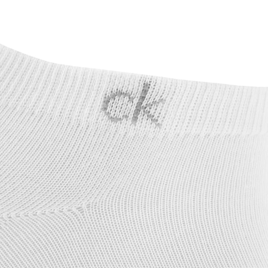Image number 3 for Calvin Klein 6 Pack Trainer Socks White