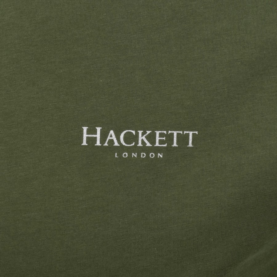 Image number 3 for Hackett Small Logo T Shirt Green