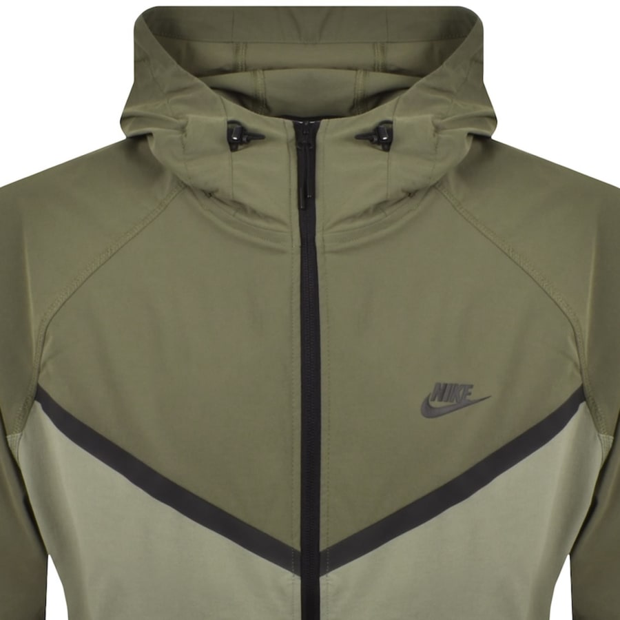Image number 2 for Nike Tech Woven Windrunner Jacket Green