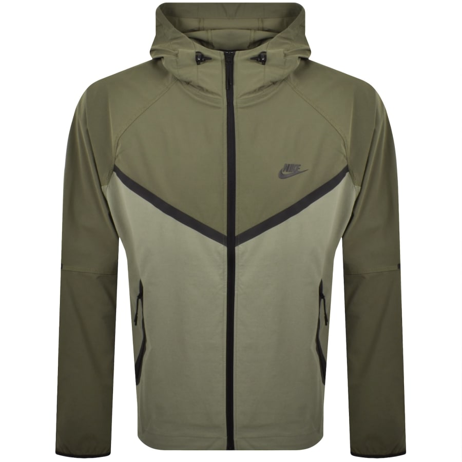 Image number 1 for Nike Tech Woven Windrunner Jacket Green